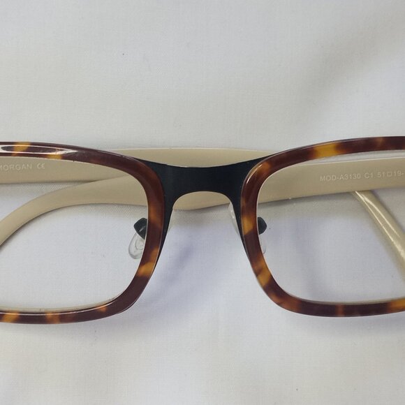 Tony Morgan Eyeglasses Fram Tan Brown Model A-3130 C1, Size 51-19-145, Excellent - Picture 4 of 6